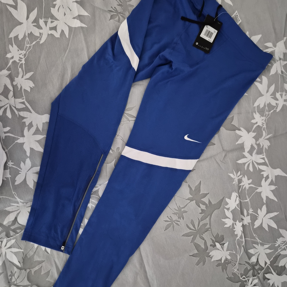 Nike Blue and White Athletic Leggings
